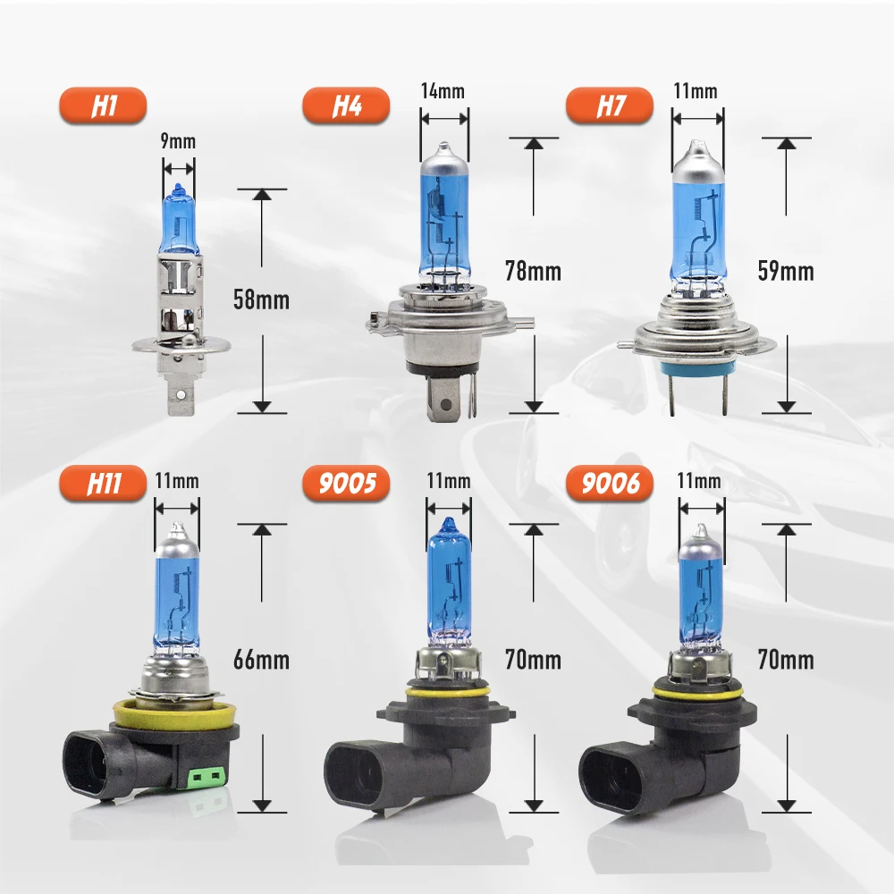 Fagis 2Pcs H15 12v 15/55w 블루 미국 브랜드 석영 유리 4800K 슈퍼 화이트 자동차 헤드 라이트 램프 자동 할로겐 전구 자동차 조명