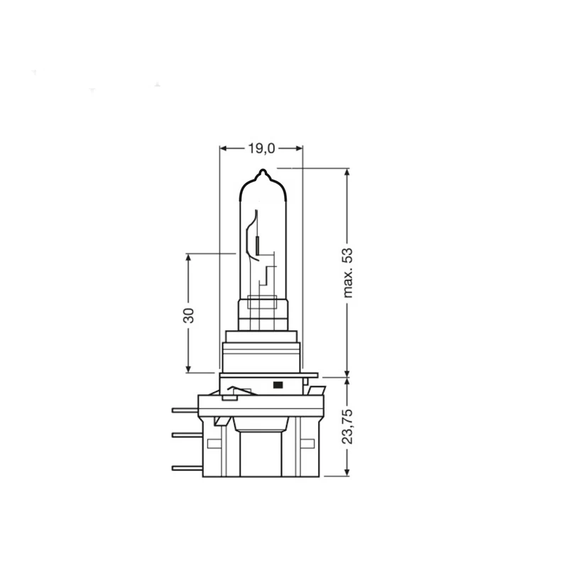 자동차 헤드라이트 할로겐 전구, H15, PGJ23T1 15/55W, 3200K HID 노란색 자동차 헤드라이트 전구, VW 아우디용 자동차 안개등 전구, 1 개