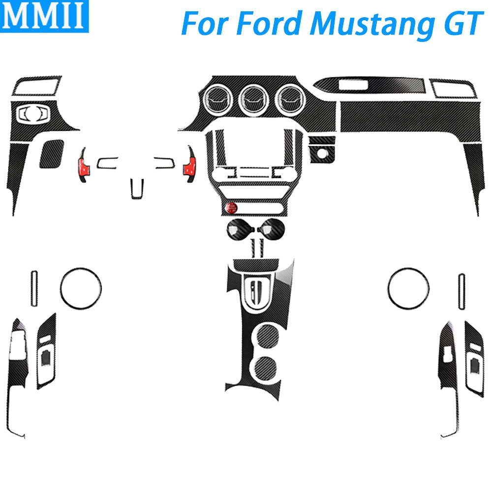 머스탱 GT 2015 2016 2017 2018 2019 2020 탄소 섬유 기어 시프트 공기 배출구 패널 세트 트림, 자동차 인테리어 액세서리 스티커 title=머스탱 GT 2015 2016 2017 2018 2019 2020 탄소 섬유 기어 시프트 공기 배출구 패널 세트 트림, 자동차 인테리어 액세서리 스티커 