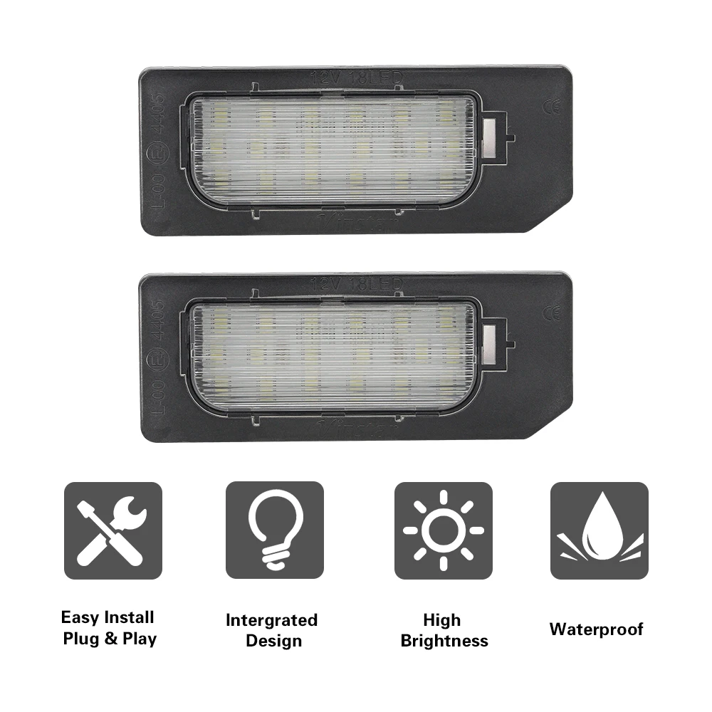 미쓰비시 ASX 아웃랜더 스포츠 2011-2020 교체용 LED 번호판 라이트 램프, 오류 없음, OEM 번호: 8341A132