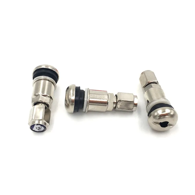 튜브리스 스틸 밸브 마우스, 자동차 타이어 수리, 내부 타이어 없는 황동 스템 더스트 캡, 타이어 밸브, 8 개