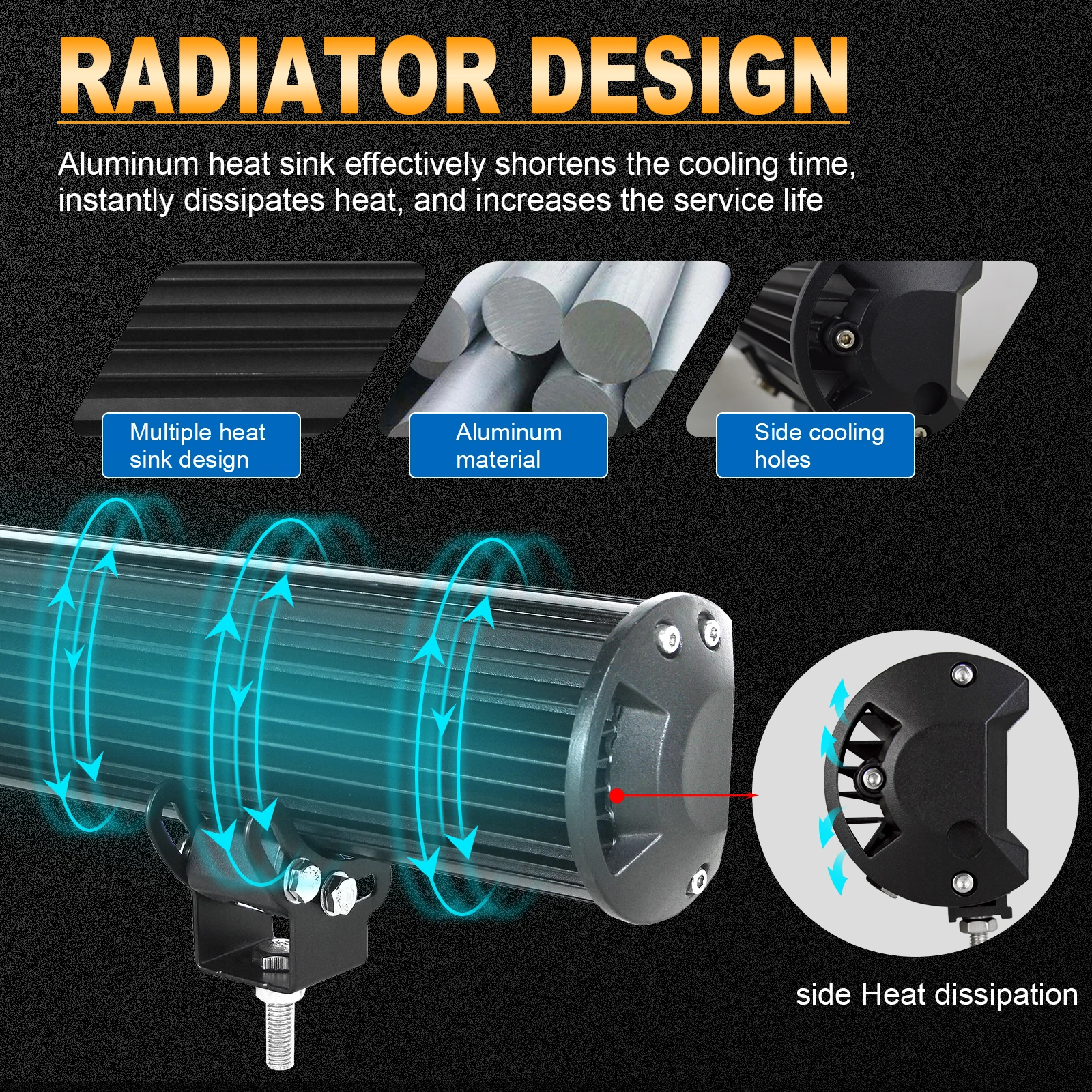 LED 작업 라이트 바, 홍수 스팟 콤보 오프로드 램프, 자동차 4WD 트럭 트랙터 보트 트레일러, 4x4 SUV ATV, 12V, 24V, 7-44 인치, 20 인치, 126W, 288W