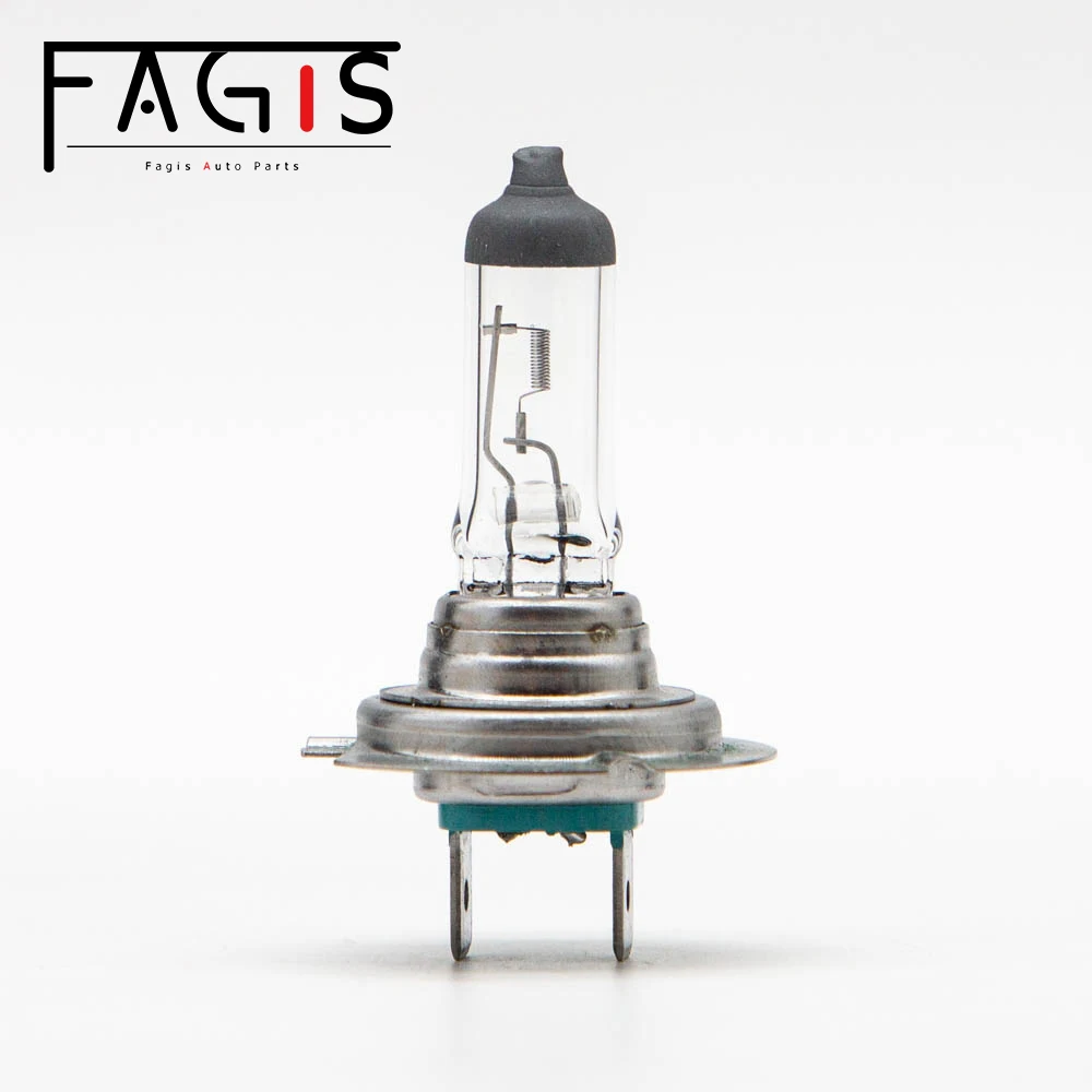 Fagis 따뜻한 흰색 자동차 헤드라이트 전구, 할로겐 램프, 소스 주차, H7, 12V, 55W, 3350K, 2 개