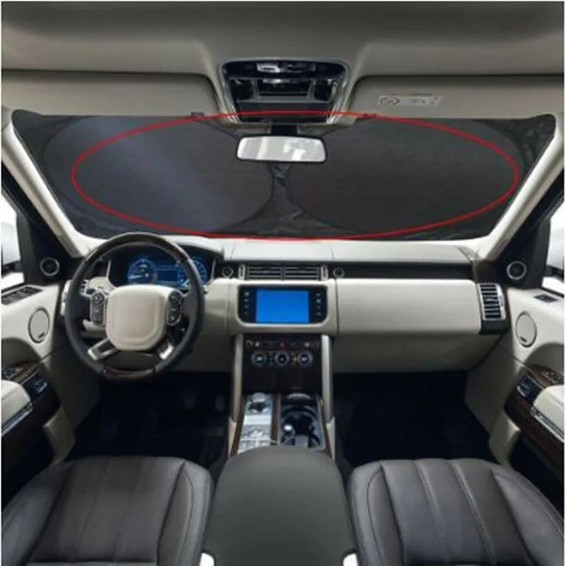 자동차 차양 앞 유리 커버, 자동차 창문 UV 보호 실드, 반사 선 블록, 전면 후면 후면 접이식, 세트당 6 개