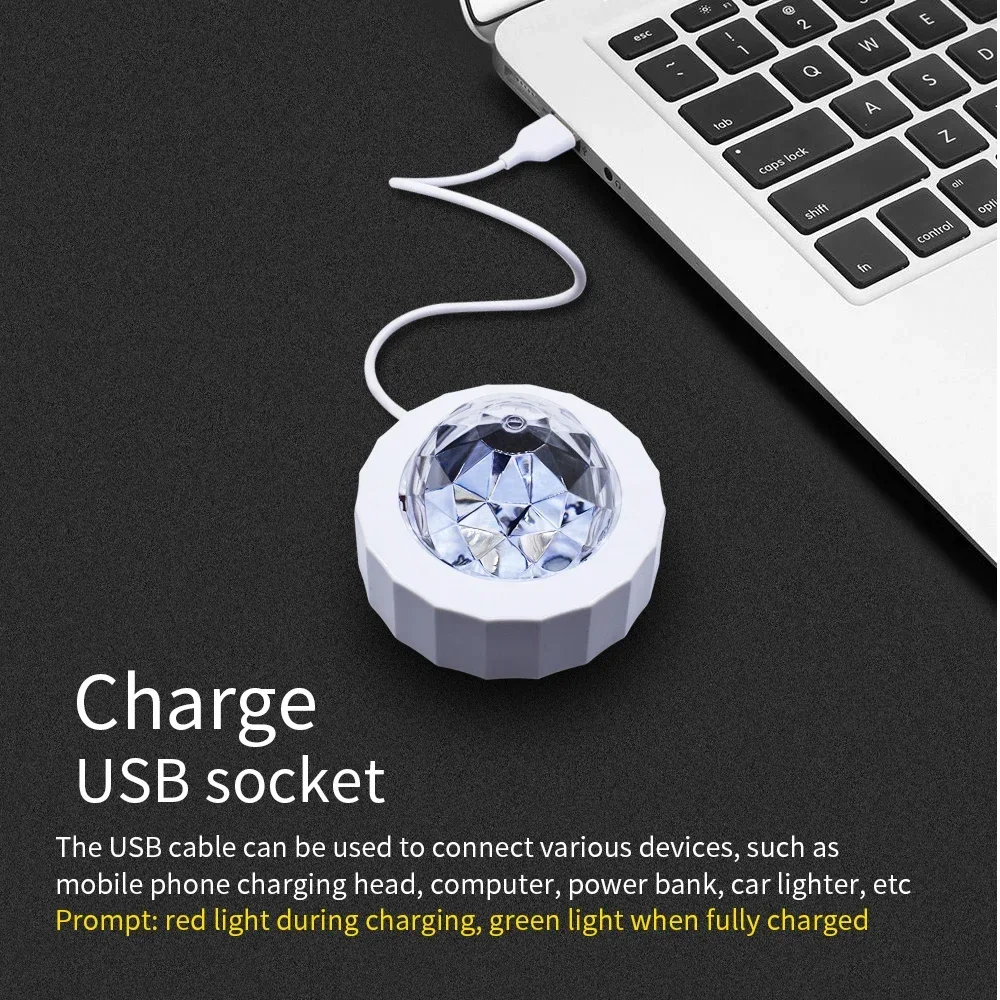 자동차 앰비언트 라이트 액세서리, DJ RGB 다채로운 음악 사운드 LED DC12V 파티 분위기 인테리어 돔 트렁크 벽 램프, 웰컴 나이트