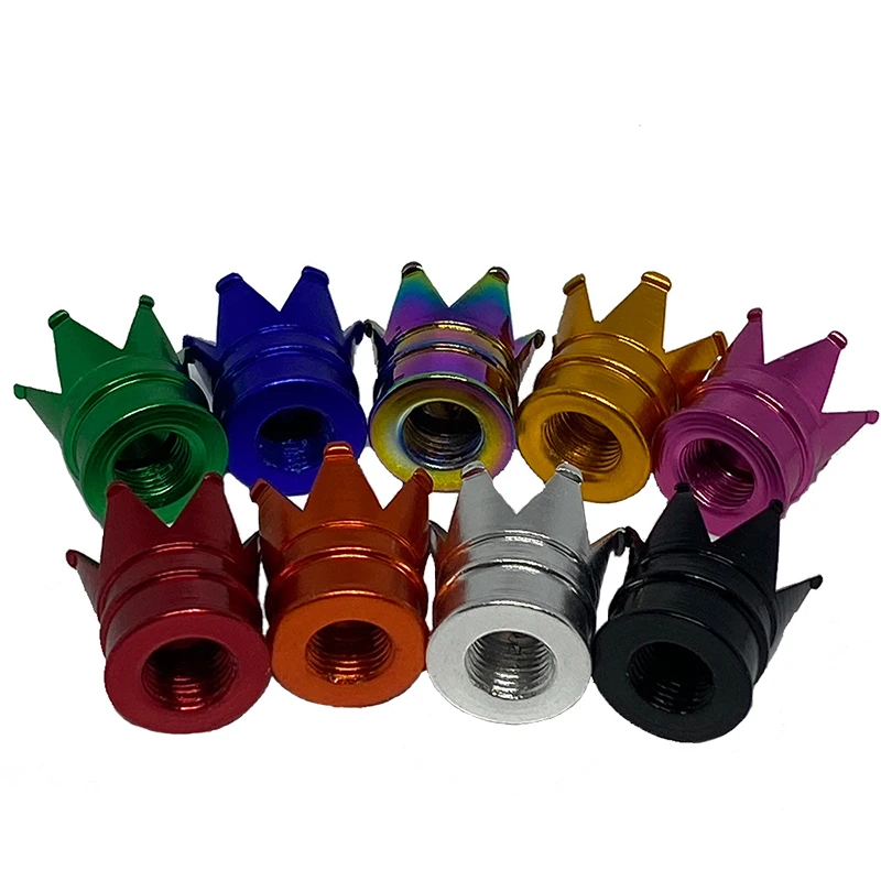 크라운 타이어 밸브 캡, 자동차 휠 에어 밸브 방진 캡, 휠 스템 에어 밸브 더스트 커버, 오토바이 자동차 액세서리, 4 개