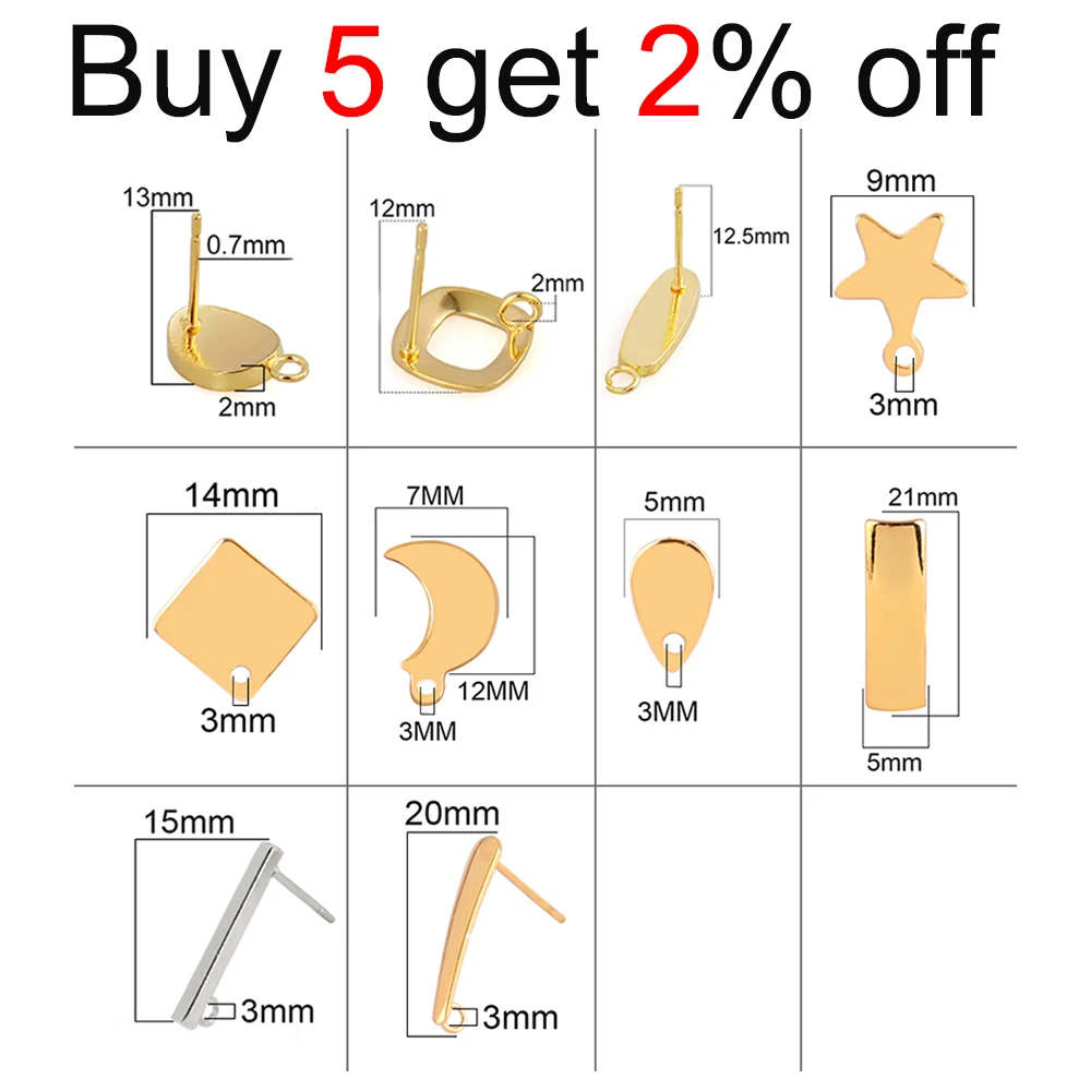 스테인리스 스틸 귀걸이 결과물, 저자극성 후크 이어와이어, 쥬얼리 제작 용품, DIY 귀걸이, 직접 제작, 20 개, 50 개