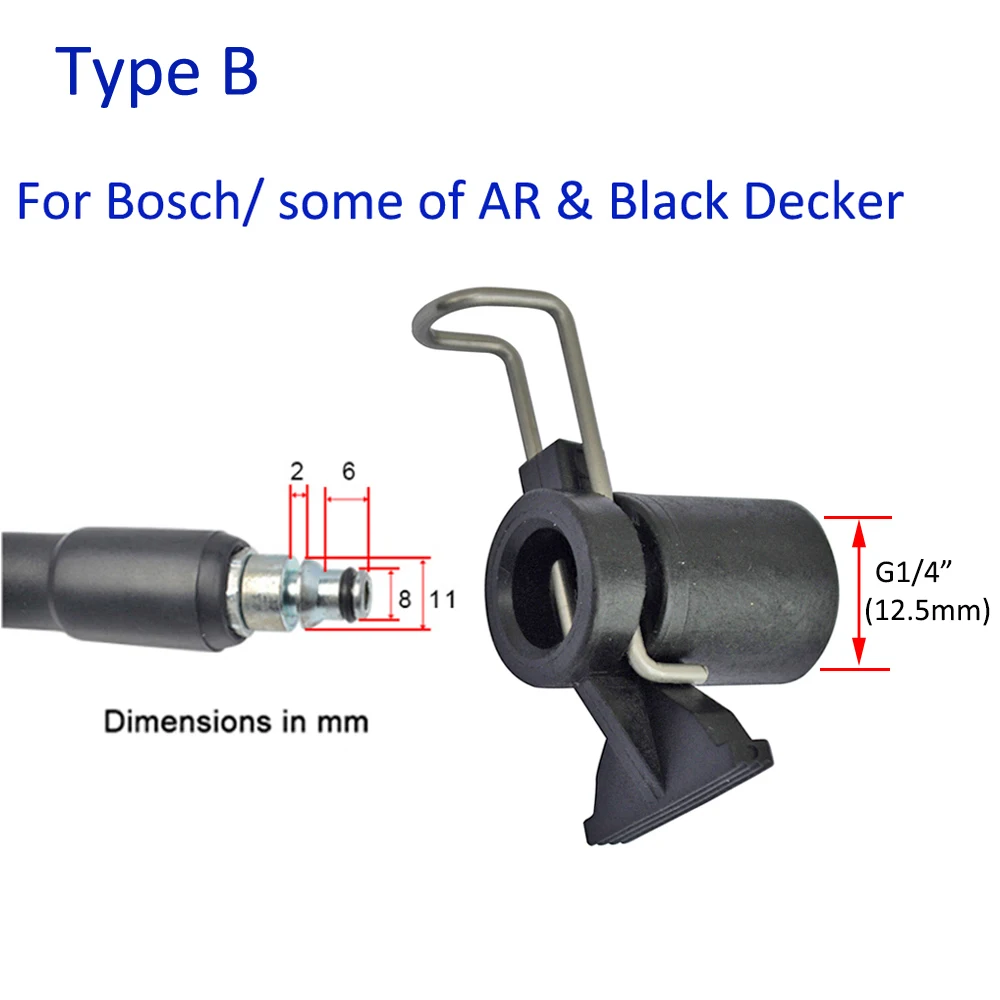 압력 와셔 호스 커넥터 컨버터, 카처 보쉐 AR 블랙 데커 패트리어트 대우 닐피스크 STIHL 워터 클리닝 호스