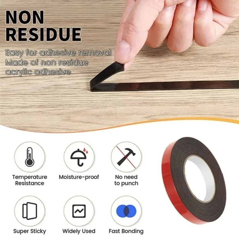 고강도 방수 양면 접착 테이프, 자동차 장식 고정 테이프, 회색, 3 계량기