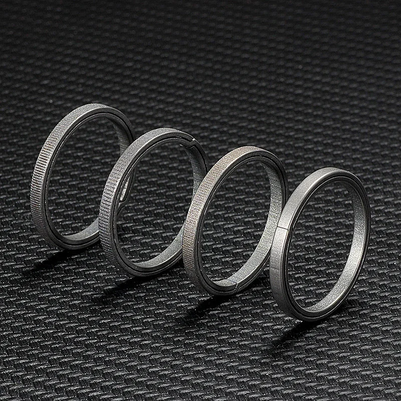 티타늄 합금 키링 버클 펜던트, 초경량 남성용 자동차 키체인, 창의력 선물, 열쇠 고리 공예