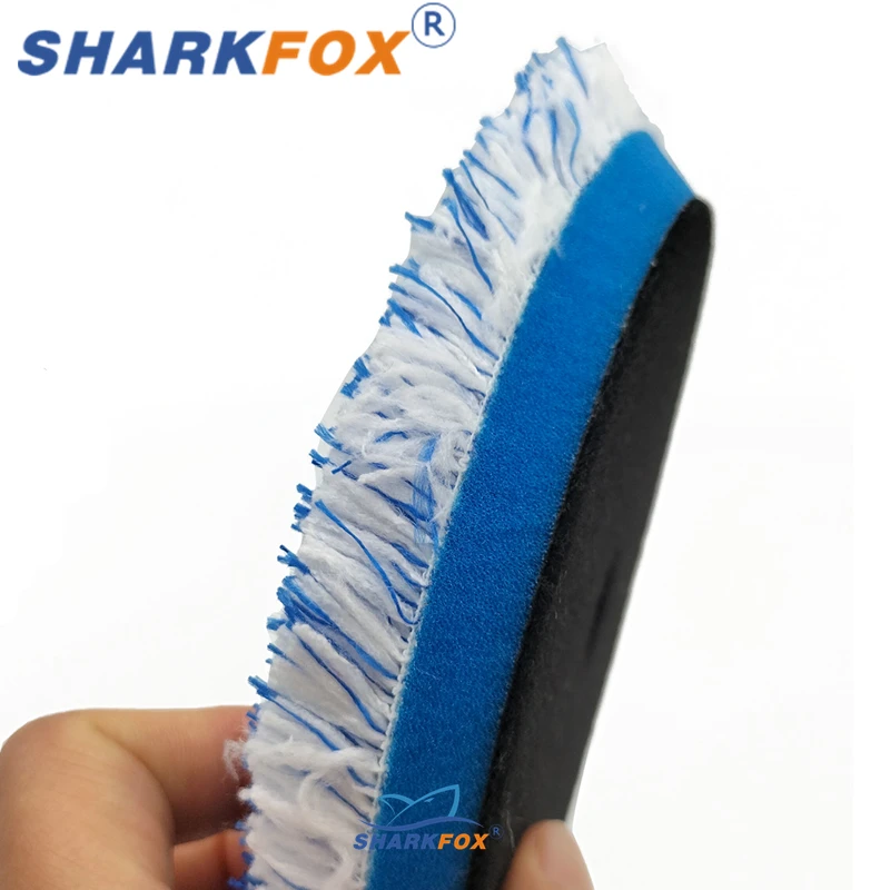 Sharkfox 마이크로 화이버 버핑 패드, 듀얼 액션 폴리셔, 폴리싱 패드, 3 인치, 5/6 인치