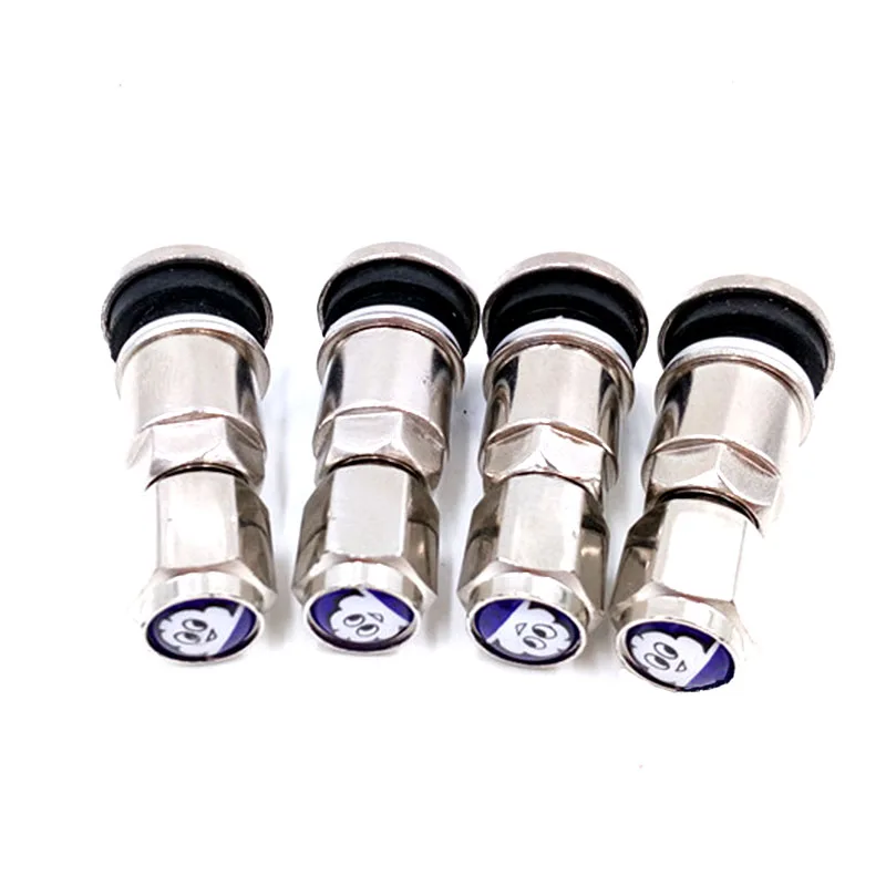 튜브리스 스틸 밸브 마우스, 자동차 타이어 수리, 내부 타이어 없는 황동 스템 더스트 캡, 타이어 밸브, 8 개