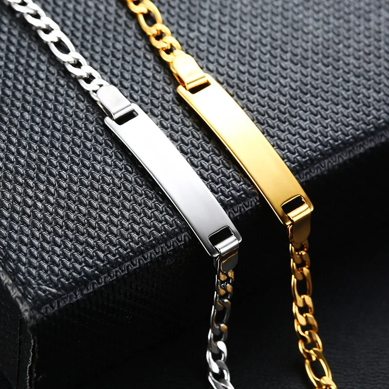 Vnox-맞춤형 엄마 아기 이름 팔찌, 비 알레르기 스테인레스 스틸, 유아 세례 맞춤 가족 사랑 선물, 조절 가능한 보석