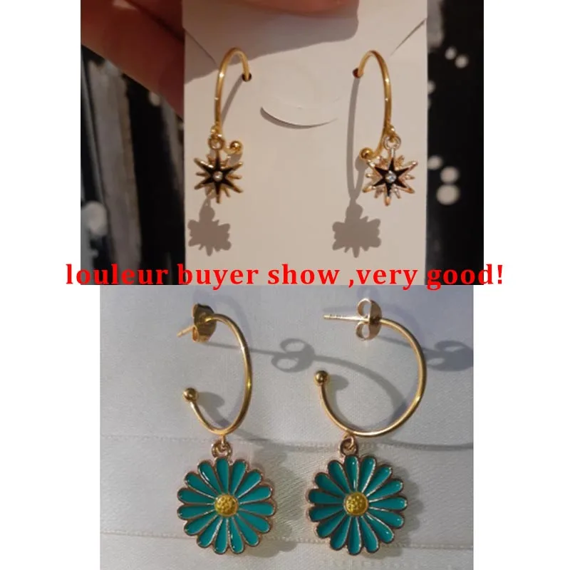 C자형 스테인리스 스틸 귀걸이 포스트, 루프 C자형 귀걸이 스터드 귀걸이, DIY 쥬얼리 제작 용품, 6PCs/로트