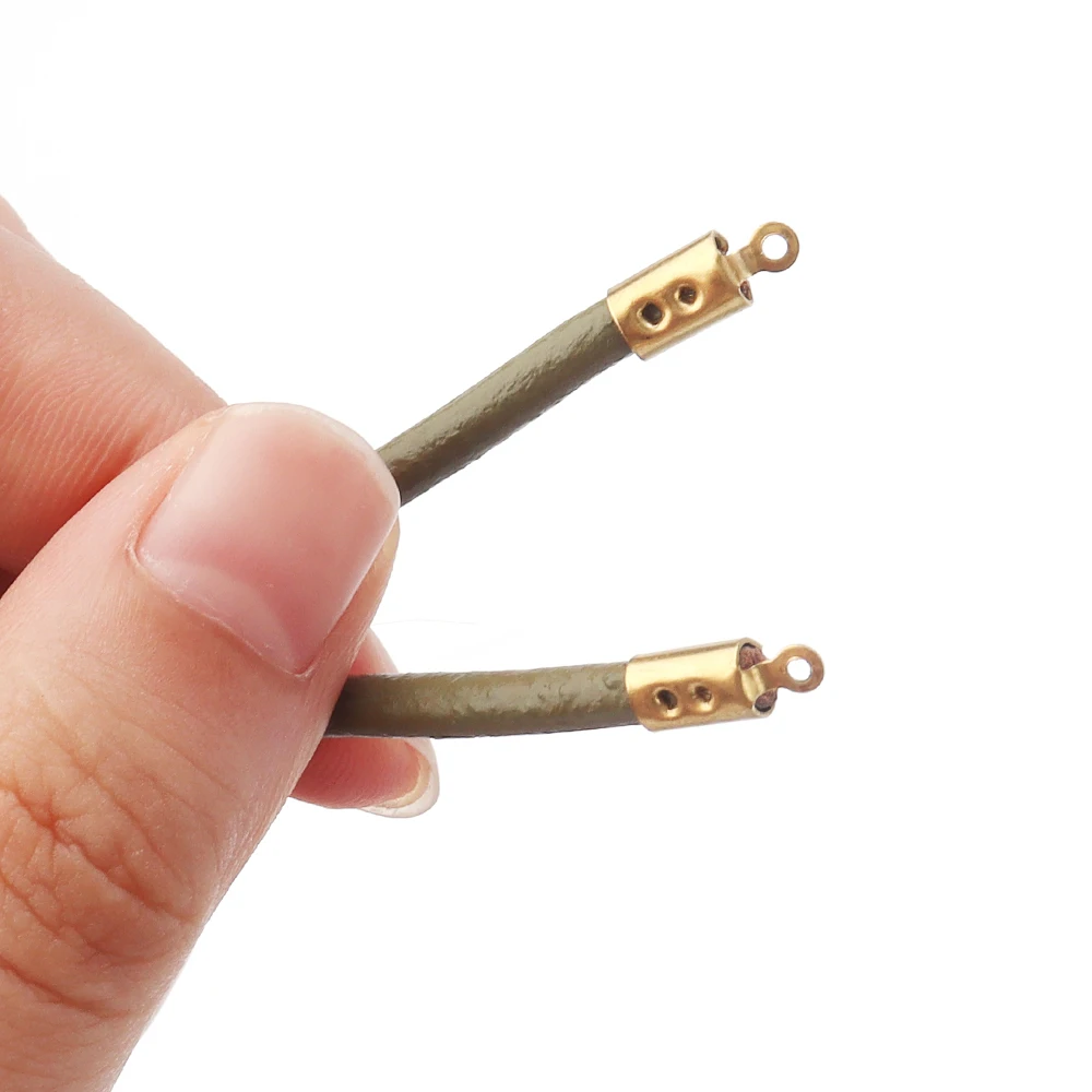 스테인리스 스틸 크림프 엔드 비즈 캡, 가죽 코드 클립 팁, 접이식 크림프 비즈 팔찌 커넥터, 주얼리 제작용, 고품질