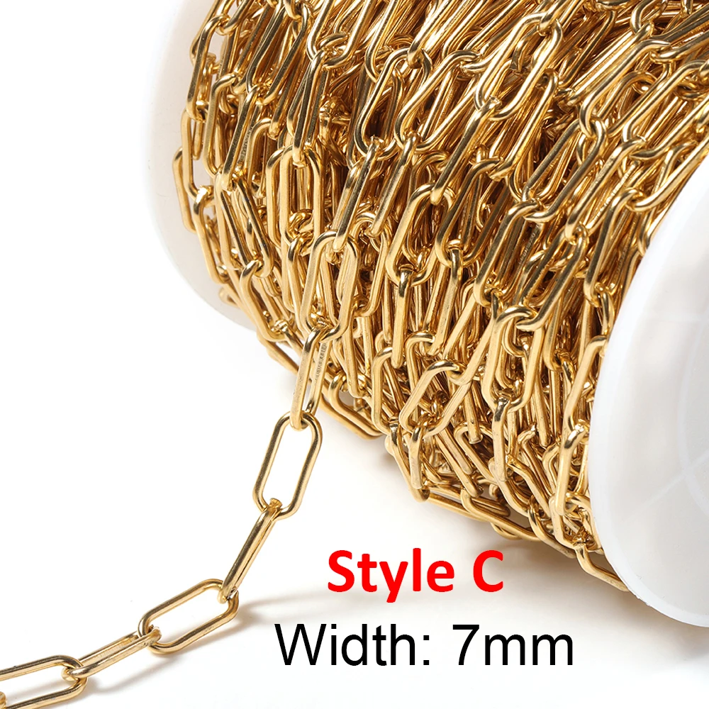 페이드 1 미터 두꺼운 체인 4 스테인리스 케이블 체인 결과 DIY 쥬얼리 만들기 많은 대량 도매