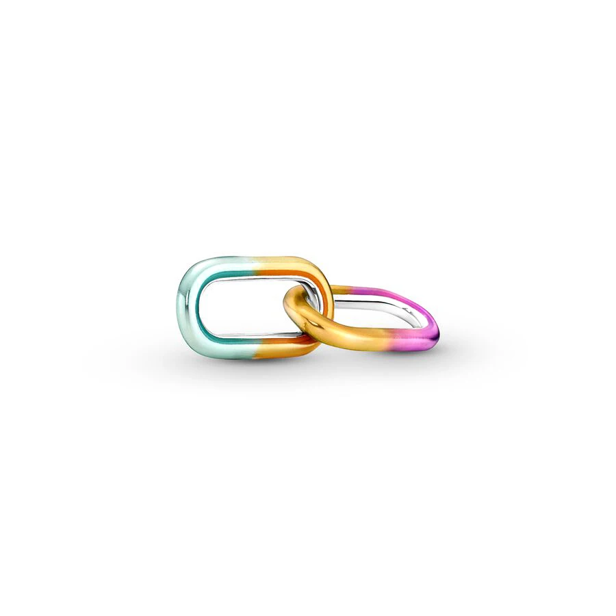 여성용 925 스털링 실버 미니 참, Dangle ME 스타일링, 페이브 더블 링크 핏, 오리지널 판도라 팔찌, DIY 주얼리, 2024 신제품