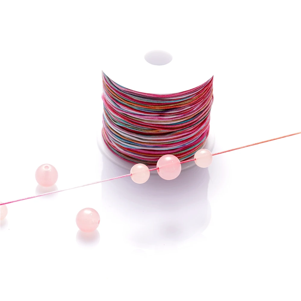 DIY 쥬얼리 제작용 나일론 스레드 코드, 중국 매듭 태슬 코드, 팔찌 꼰 끈, 액세서리 용품, 30m/롤, 0.8mm