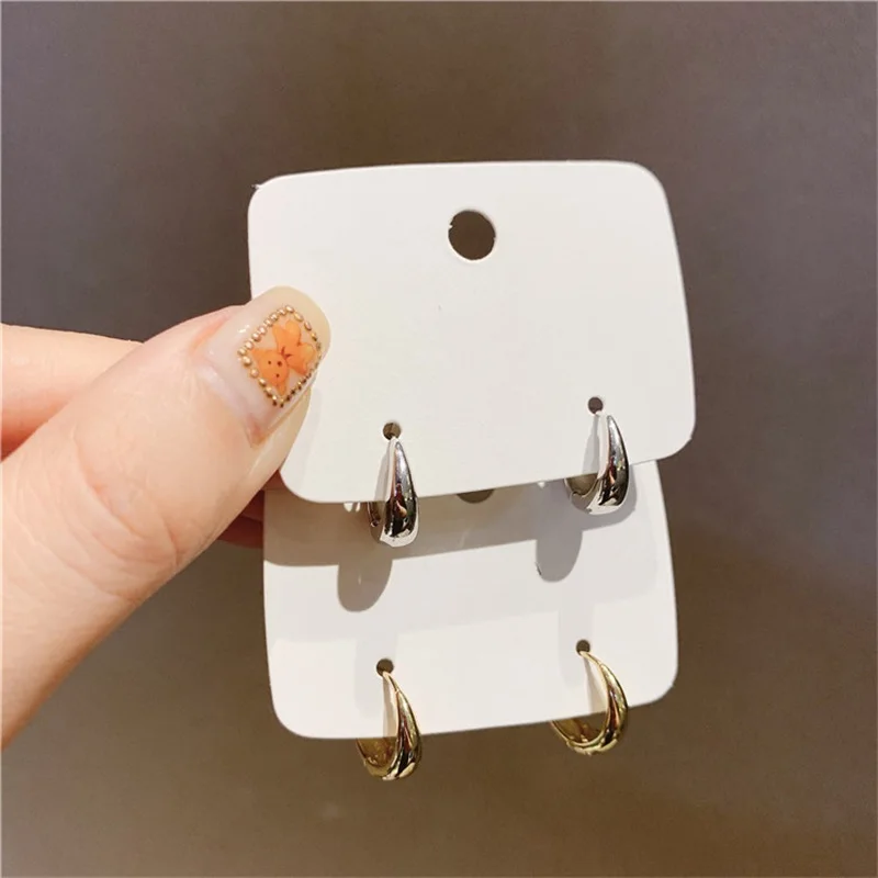 CAOSHI 여성용 클래식 스타일 후프 귀걸이, 심플한 디자인, 정교한 어린 소녀 선물, 웨딩 액세서리, 아름다운 쥬얼리