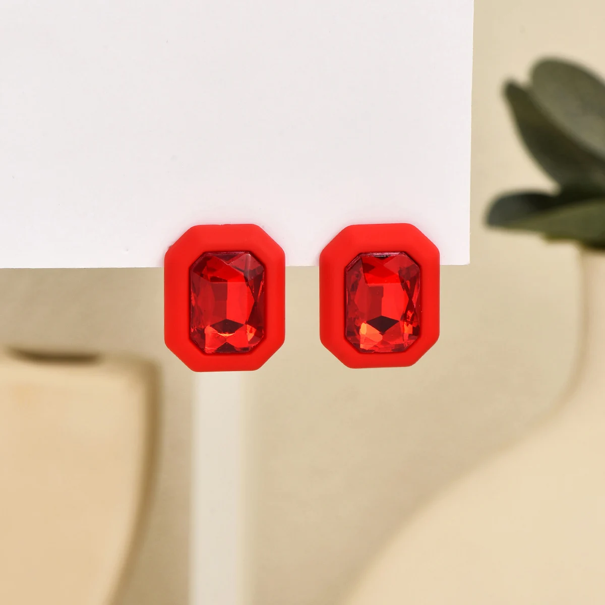 여성용 모조 다이아몬드 귀걸이, 스퀘어 스터드 귀걸이, 2023 트렌드, 기하학적, 사무실 파티 선물, 패션 주얼리, 신제품