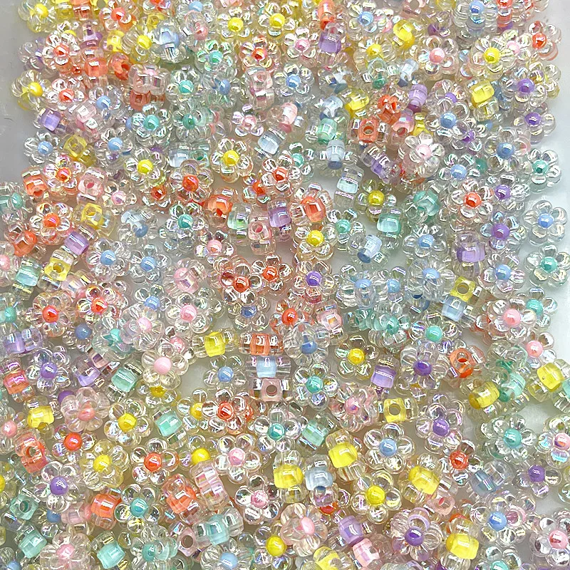 30pcs 12mm 매트 아크릴 해바라기 비즈 느슨한 스페이서 비즈 DIY 수제 액세서리 (구멍: 3.0mm)