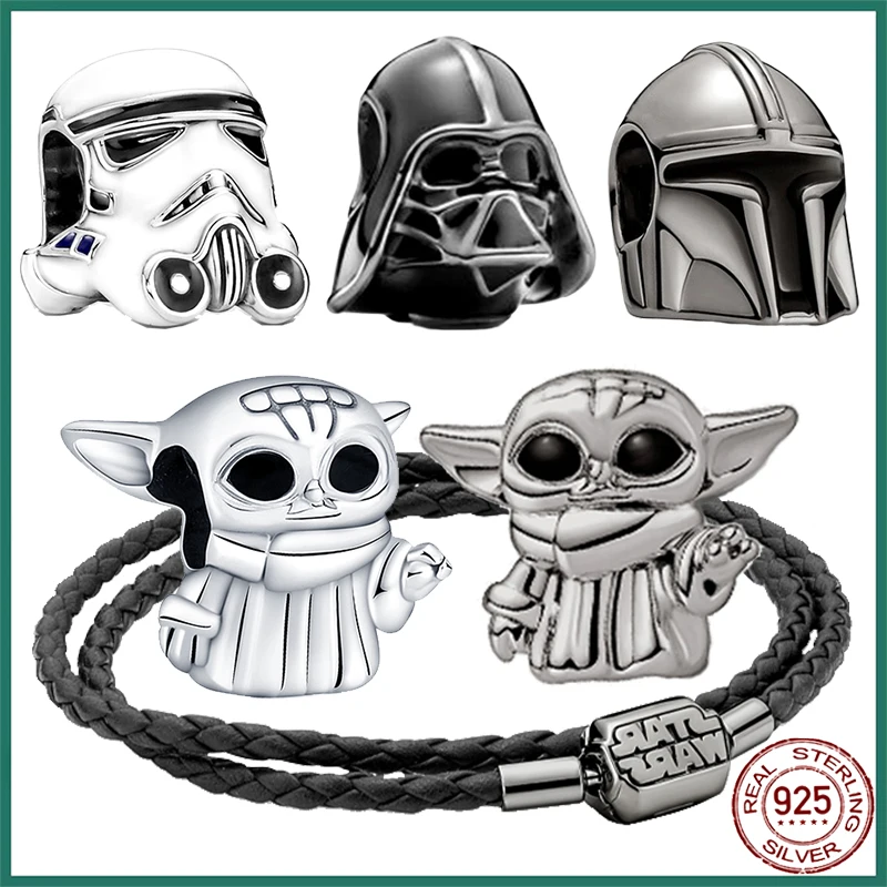 HEROCROSS STARS WARS 925 스털링 실버 워 부적 비즈 핏 판도라 오리지널 팔찌, 여성용 925 실버 DIY 쥬얼리 선물 title=HEROCROSS STARS WARS 925 스털링 실버 워 부적 비즈 핏 판도라 오리지널 팔찌, 여성용 925 실버 DIY 쥬얼리 선물 