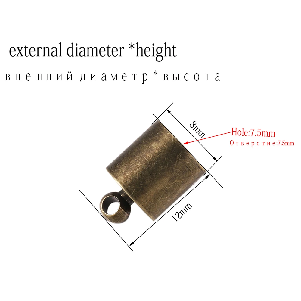 10 개/몫 가죽 코드 팔찌 랍스터 걸쇠 후크 3 4 5 6 8 10mm 크림프 엔드 팁 캡 커넥터 보석 만들기에 대 한 결과