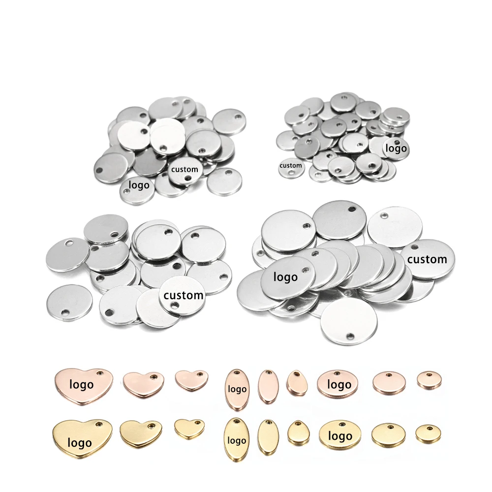 10-50pcs 6-30mm 스테인리스 매력 둥근 개 꼬리표 펜던트는 주문 목걸이를위한 공백 펜던트를 각인한다 DIY 보석 만들기 title=10-50pcs 6-30mm 스테인리스 매력 둥근 개 꼬리표 펜던트는 주문 목걸이를위한 공백 펜던트를 각인한다 DIY 보석 만들기 