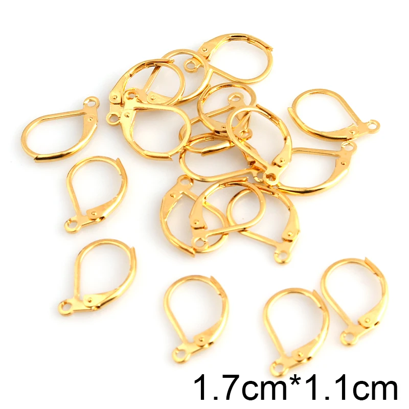 20pcs 스테인레스 스틸 귀걸이 프랑스어 후프 귀걸이 Clasps 피팅 귀 설정 자료 DIY 쥬얼리 만들기 용품 액세서리