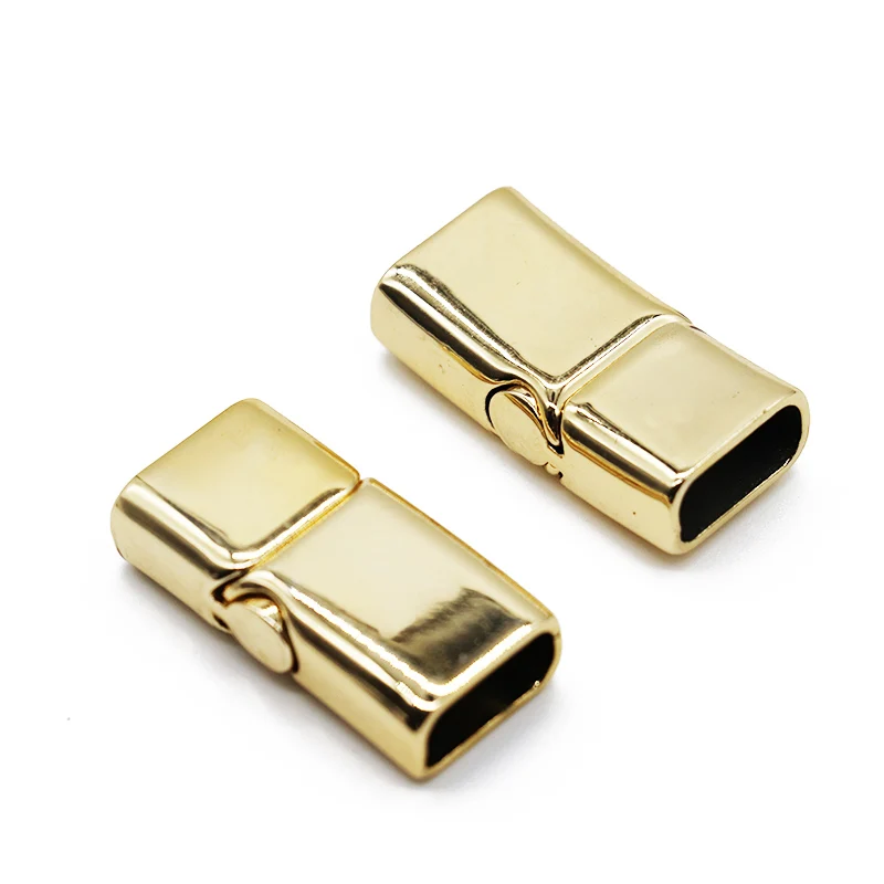 Mibrow 4 개/몫 자기 Clasps 커넥터 버클 맞는 DIY 8x5mm 10x5mm 12x6mm 가죽 팔찌 쥬얼리 액세서리 만들기