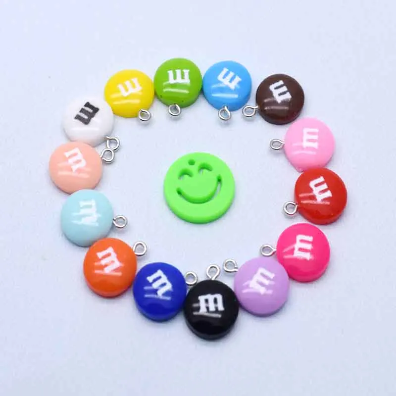 20pcs Kawaii M 콩 DIY 장식 귀걸이 목걸이에 대 한 수 지 사탕 펜 던 트 패션 쥬얼리 액세서리 title=20pcs Kawaii M 콩 DIY 장식 귀걸이 목걸이에 대 한 수 지 사탕 펜 던 트 패션 쥬얼리 액세서리 