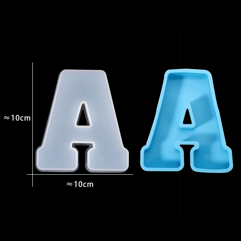 알파벳 에폭시 수지 금형, A ~ Z 글자 실리콘 금형, DIY 수지 공예, 생일 파티, 웨딩 홈 데코, 3 가지 크기