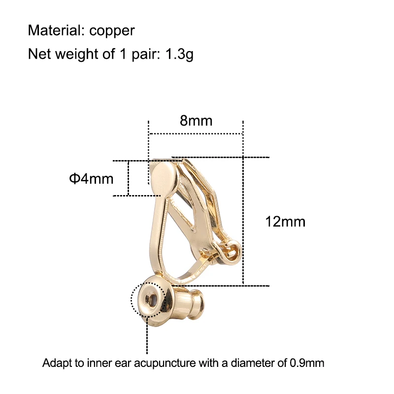 여성용 삼각형 이어 클립, 보이지 않는 무통증 이어 클립 아티팩트, 피어싱 없음 귀걸이-이어 클립 변환기, 2/10 PC
