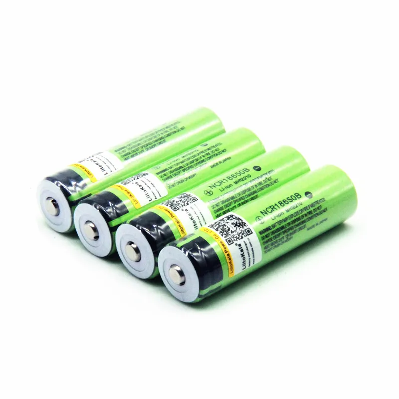 Liitokala-100% 뉴 오리지널 리튬 충전 건전지 NCR18650B 3.7 v 3400 mah 18650, 인기상품, 손전등 건전지 (PCB 없음)