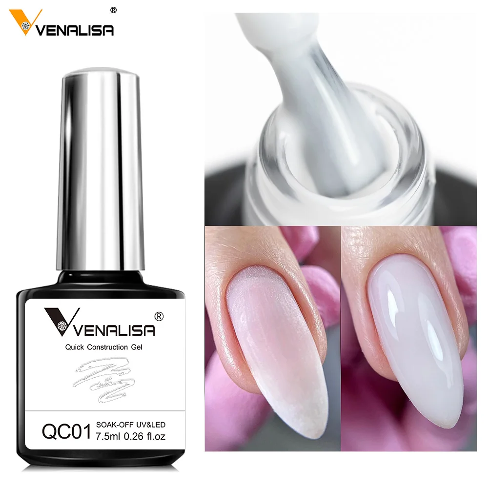 VENALISA 세미 투명 젤리 컬러 네일 젤 폴리쉬 강화제, 퀵 시공 젤, UV LED 누드 핑크 젤, 7.5ml title=VENALISA 세미 투명 젤리 컬러 네일 젤 폴리쉬 강화제, 퀵 시공 젤, UV LED 누드 핑크 젤, 7.5ml 