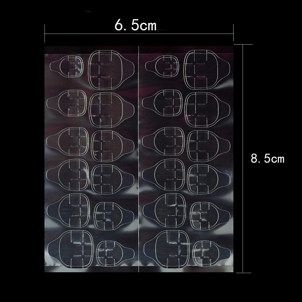 네일 젤리 접착제 양면 가짜 네일 아트 접착 테이프 접착제 스티커, 가짜 네일 접착제, 240 장/10 장