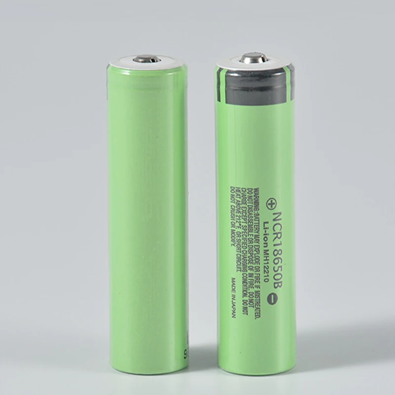 손전등용 18650 리튬 탑 단추 충전식 배터리, NCR18650B, 3.7V, 3400mAh, 100% 신제품