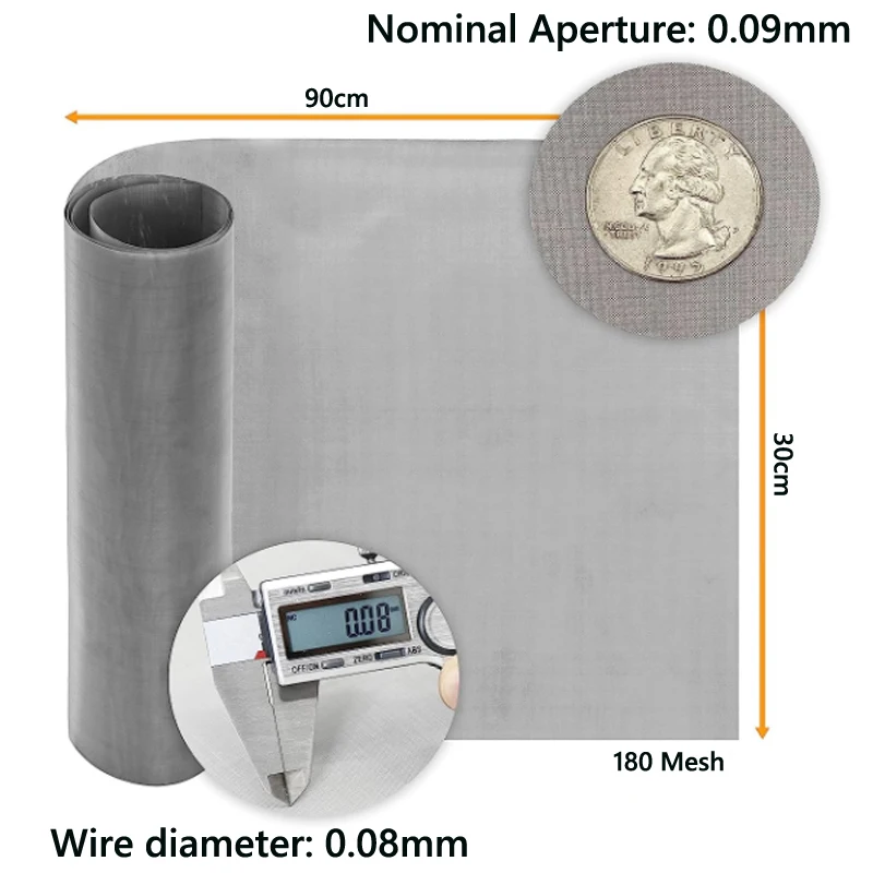 304 스테인레스 스틸 필터 스크린, 메쉬 직조 와이어, 고품질 스크린 필터 시트, 4, 5, 8, 20, 30/40-400, 1-5 개