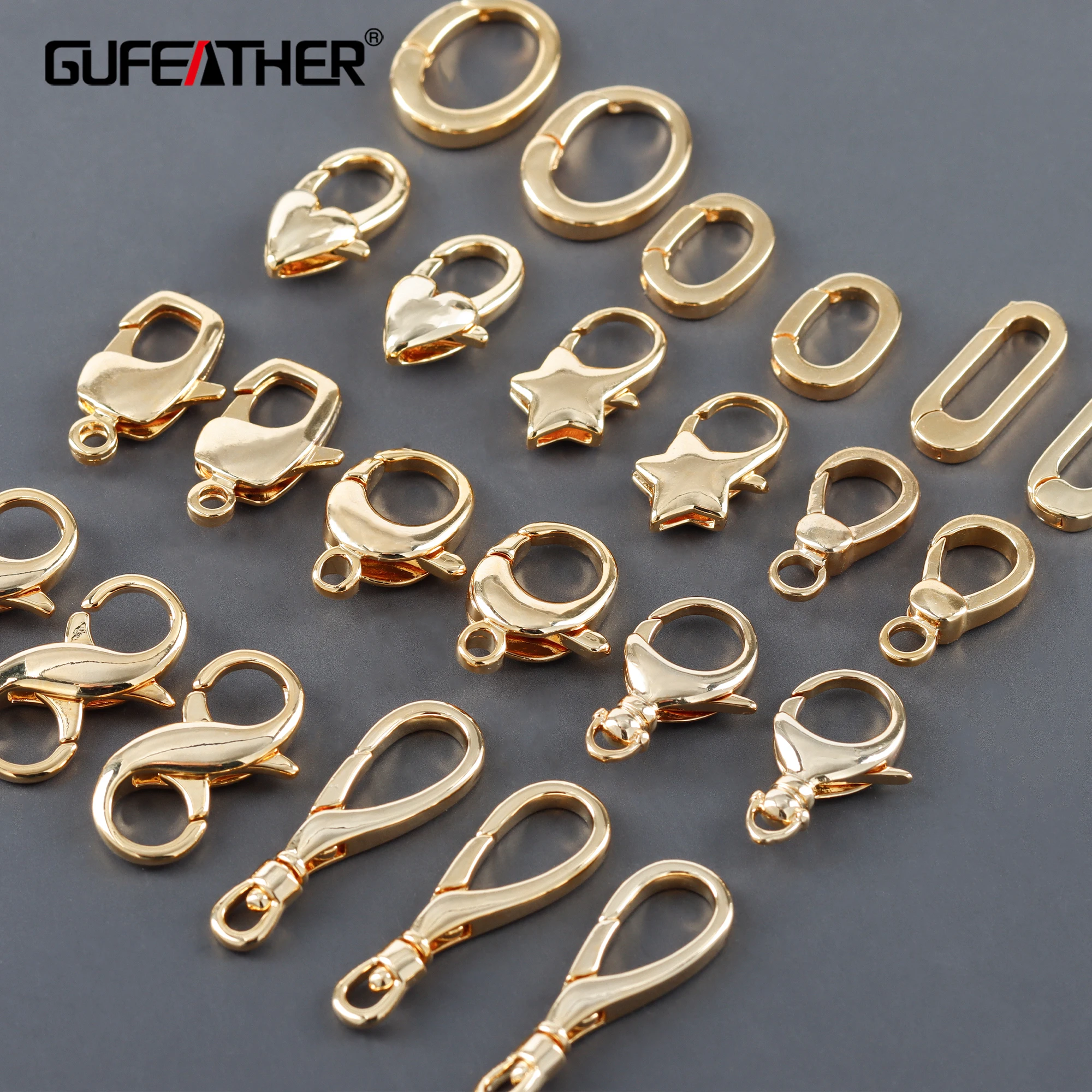 GUFEATHER M824, 보석 액세서리, 패스 도달, 니켈 무료, 랍스터 걸쇠 후크, 18k 골드 도금, 매력, 목걸이 팔찌, 10 개/몫 title=GUFEATHER M824, 보석 액세서리, 패스 도달, 니켈 무료, 랍스터 걸쇠 후크, 18k 골드 도금, 매력, 목걸이 팔찌, 10 개/몫 