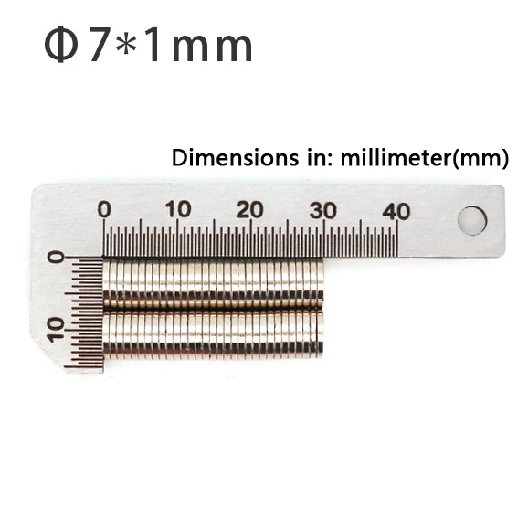 초강력 자석 원형 자석 NdFeB, 1x1, 2x1, 3x2, 3x3, 4x1, 4x2, 5x1, 6x1, 7x1, 8x1mm 네오디뮴 자석, 강력한 디스크