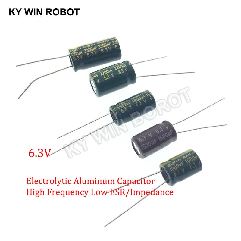 고주파 저 ESR 알루미늄 커패시터, 100UF 220UF 330UF 470UF 680UF 1000UF 1500UF 2200UF 3300UF, 10V, 16V, 25V, 35V, 50V, 2-50 개