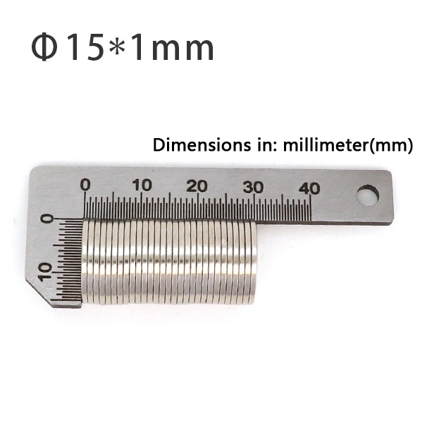 초강력 자석 원형 자석 NdFeB, 1x1, 2x1, 3x2, 3x3, 4x1, 4x2, 5x1, 6x1, 7x1, 8x1mm 네오디뮴 자석, 강력한 디스크