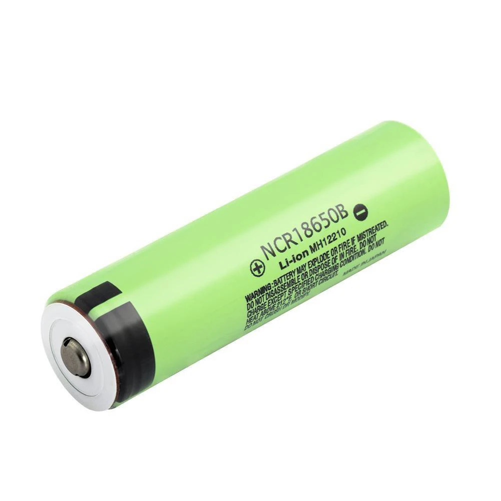 손전등용 18650 리튬 탑 단추 충전식 배터리, NCR18650B, 3.7V, 3400mAh, 100% 신제품