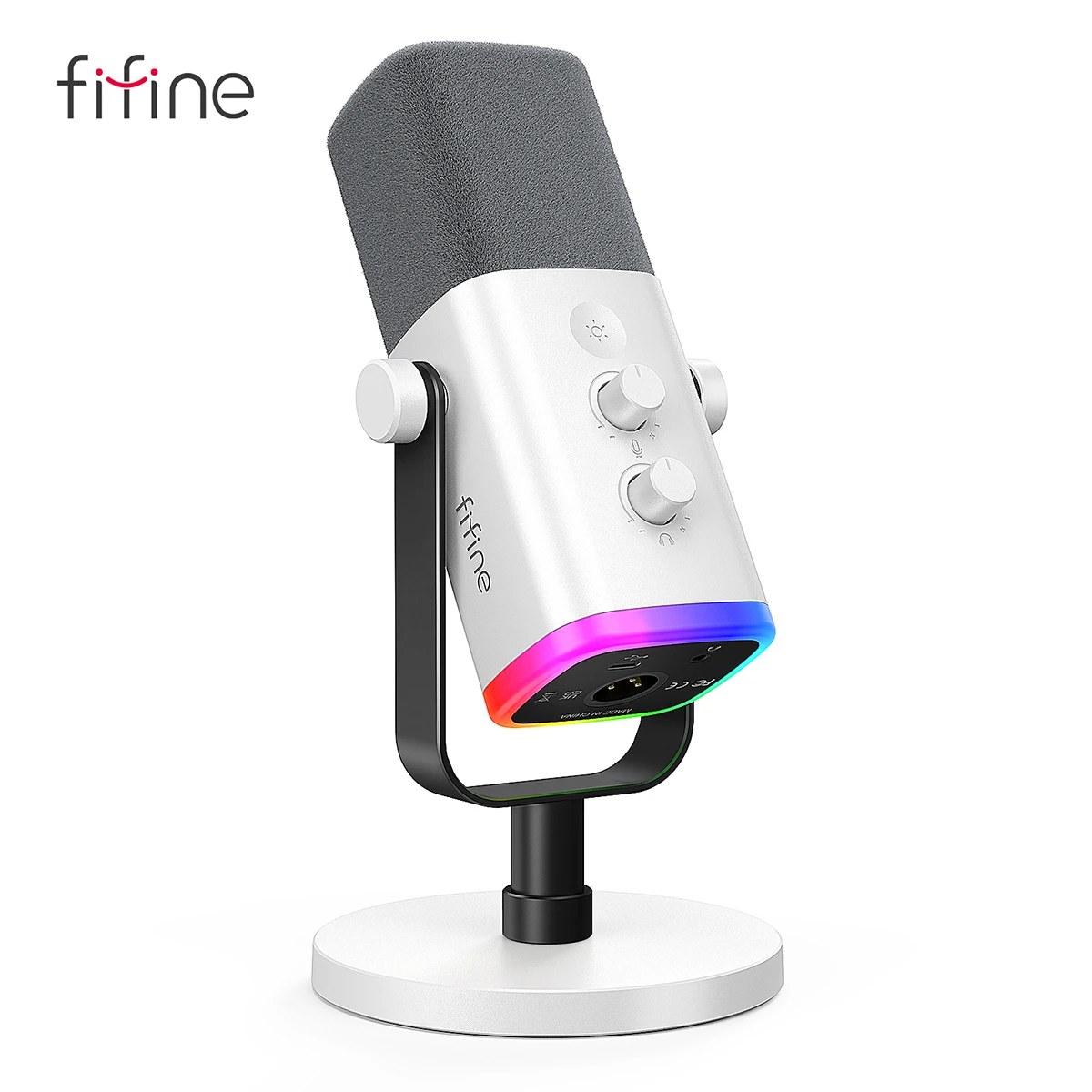 FIFINE XLR/USB 다이나믹 마이크헤드폰 잭/RGB/음소거 포함,스트리밍 게임 녹화용 마이크 PS4/PS5 Ampligame AM8W title=FIFINE XLR/USB 다이나믹 마이크헤드폰 잭/RGB/음소거 포함,스트리밍 게임 녹화용 마이크 PS4/PS5 Ampligame AM8W 