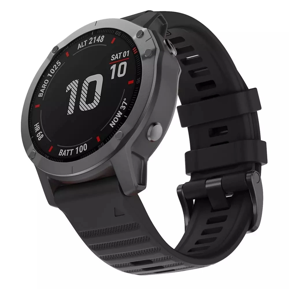 Garmin Fenix 6X 6 Pro 7X 7 7S 8 용 시계 밴드 스트랩, E 실리콘 팔찌, Fenix Epix Pro 5S 5 Plus, 26mm, 22mm, 20mm, 47mm, 51mm