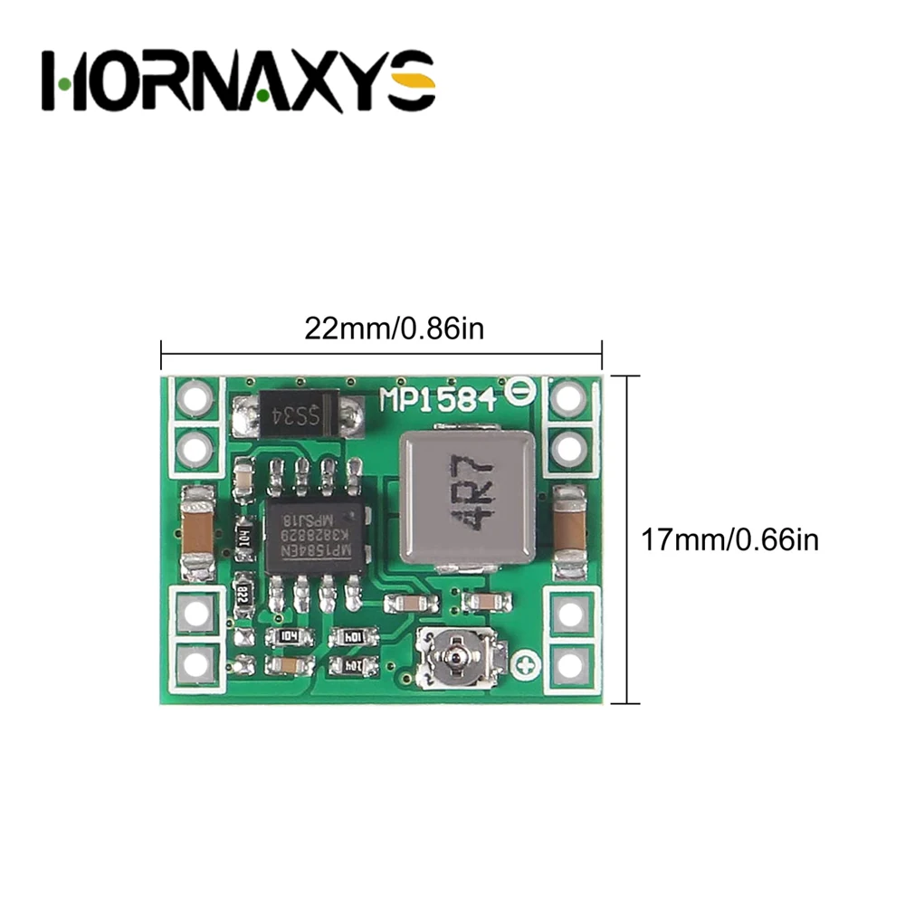 조절식 3A DC-DC 컨버터 스텝 다운 전압 조정기 모듈, LM2596s MP1584 DC 벅 보드 교체, MP1584EN, 5 개, 10 개