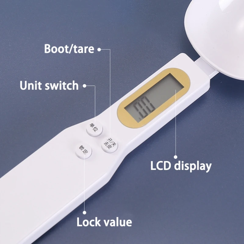 가정용 주방 도구 무게 스푼 저울, 전자 측정, 커피 식품 밀가루 분말 베이킹 LCD 디지털 측정 조정 가능