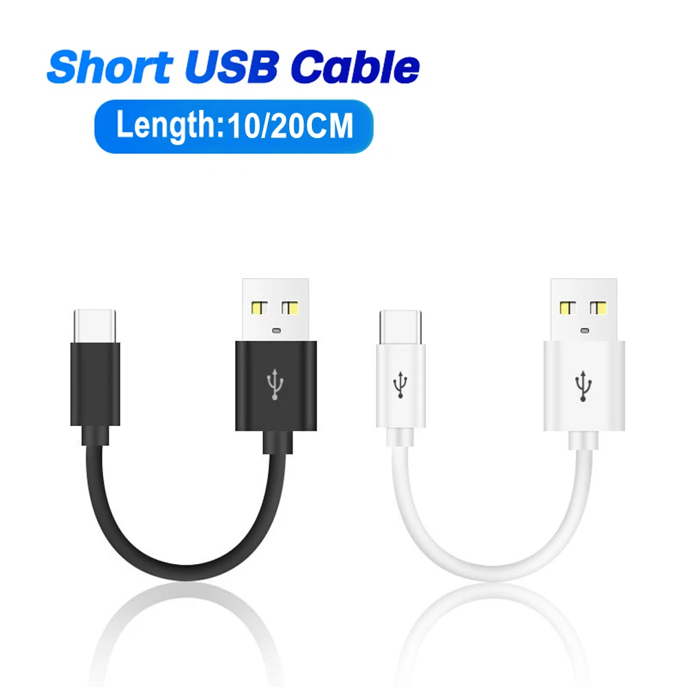 타입 C 마이크로 USB 케이블 10, 20cm 짧은 고속 충전 삼성 샤오미 화웨이 안드로이드 핸드폰 동기화 데이터 코드 USB 어댑터 와이어, Samsung Xiaomi Huawei title=타입 C 마이크로 USB 케이블 10, 20cm 짧은 고속 충전 삼성 샤오미 화웨이 안드로이드 핸드폰 동기화 데이터 코드 USB 어댑터 와이어, Samsung Xiaomi Huawei 