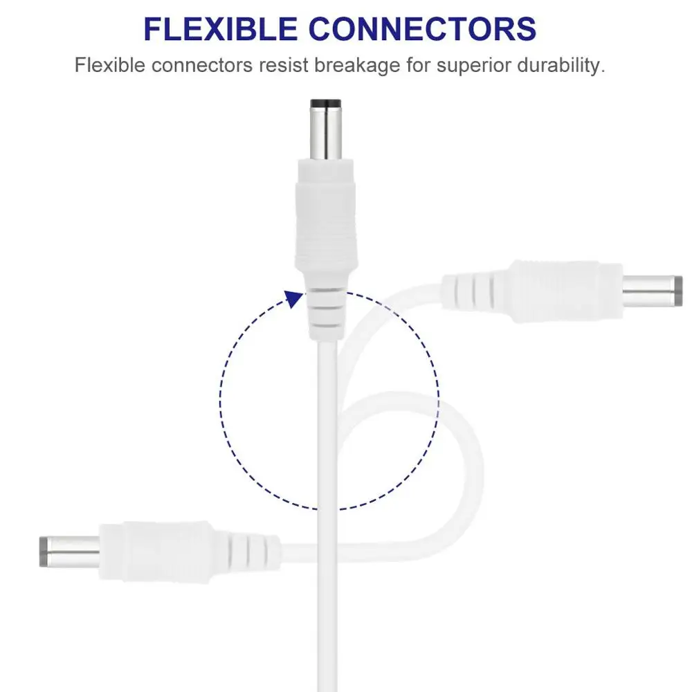 DC 12V 전원 어댑터 연장 케이블, 5.5x2.1mm 암 수 전원 코드 연장 와이어, 1m 2m 3m 5m 10m, CCTV 카메라 라우터용 케이블