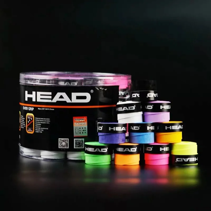 HEAD Tennis Overgrip Padel 라켓 싱글 테니스 그립 테이프, 미끄럼 방지 야외 훈련 교체 스웨트밴드 배드민턴 액세서리